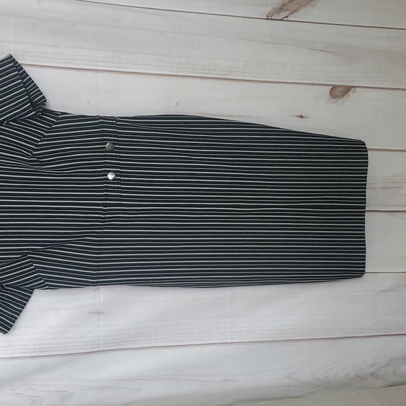 Banana Republic Striped Button Dress Size 10 - Picture 3 of 8